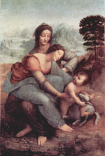 La Vierge à l’Enfant avec sainte Anne de Léonard de Vinci